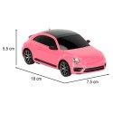 Samochód zdalnie sterowany Rastar 76200 Volkswagen Beetle 1:24 różowy Kik Sp. z o. o. Sp. k.