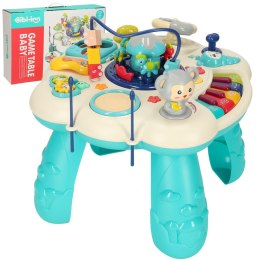 Stolik edukacyjny pianinko sorter telefon perkusja z dźwiękiem niebieski Bibi-inn Kik Sp. z o. o. Sp. k.