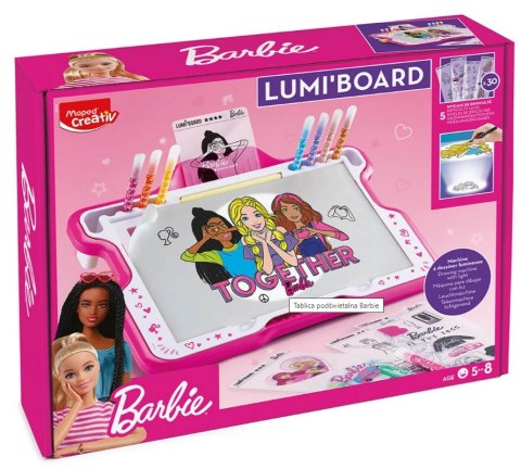 Tablica kreatywna podświetlana do rysowania Barbie Maped CX Sp. z o. o. Tablica kreatywna podświetlana do rysowania Barbie Maped CX Sp. z o. o.