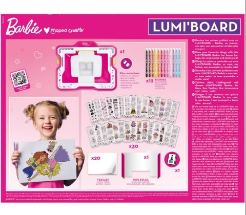 Tablica kreatywna podświetlana do rysowania Barbie Maped CX Sp. z o. o. Tablica kreatywna podświetlana do rysowania Barbie Maped CX Sp. z o. o.