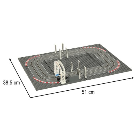Tor samochodowy wyścigowy policyjny elektryczny + 2 auta klocki konstrukcyjne GD-01 Kik Sp. z o. o. Sp. k. Tor samochodowy wyścigowy policyjny elektryczny + 2 auta klocki konstrukcyjne GD-01 Kik Sp. z o. o. Sp. k.