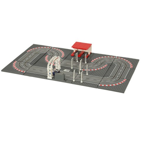 Tor wyścigowy samochodowy elektryczny policyjny 2 auta autka kontrolery zakręty klocki konstrukcyjne GD-02 Kik Sp. z o. o. Sp. k. Tor wyścigowy samochodowy elektryczny policyjny 2 auta autka kontrolery zakręty klocki konstrukcyjne GD-02 Kik Sp. z o. o. Sp. k.