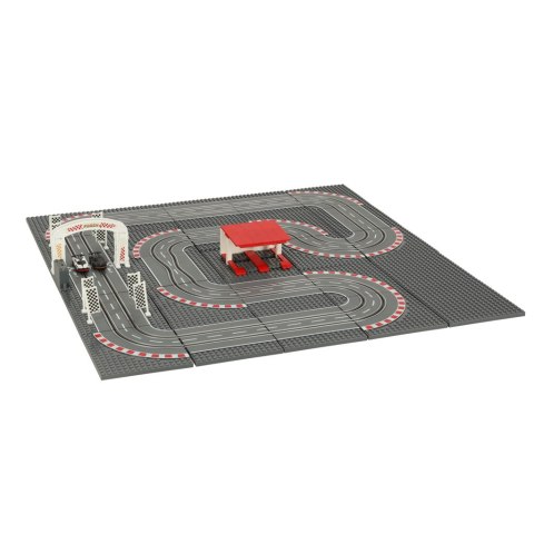 Kik Sp. z o. o. Sp. k. Tor wyścigowy samochodowy elektryczny policyjny 2 auta autka kontrolery zakręty klocki konstrukcyjne GD-03 Kik Sp. z o. o. Sp. k. Tor wyścigowy samochodowy elektryczny policyjny 2 auta autka kontrolery zakręty klocki konstrukcyjne GD-03