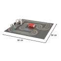 Kik Sp. z o. o. Sp. k. Tor wyścigowy samochodowy elektryczny policyjny 2 auta autka kontrolery zakręty klocki konstrukcyjne GD-03