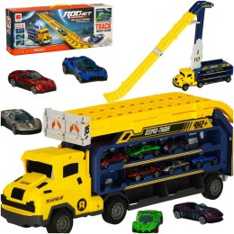 Tor wyścigowy samochodowy laweta transporter 6 el. żółty Kik Sp. z o. o. Sp. k.