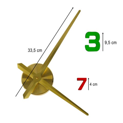 Zegar ścienny naklejany DIY regulowany 80-90 cm złoty kolorowy 12 cyfr Kik Sp. z o. o. Sp. k. Zegar ścienny naklejany DIY regulowany 80-90 cm złoty kolorowy 12 cyfr Kik Sp. z o. o. Sp. k.