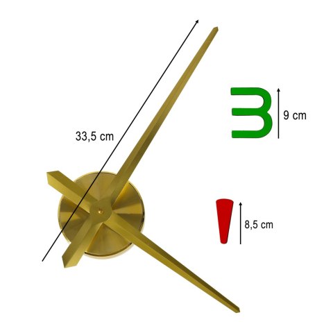 Zegar ścienny naklejany DIY regulowany 80-90 cm złoty kolorowy 4 cyfry Kik Sp. z o. o. Sp. k. Zegar ścienny naklejany DIY regulowany 80-90 cm złoty kolorowy 4 cyfry Kik Sp. z o. o. Sp. k.