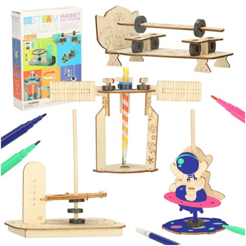 Zestaw edukacyjny do eksperymentów naukowych magnetycznych DIY 4w1 Kik Sp. z o. o. Sp. k. Zestaw edukacyjny do eksperymentów naukowych magnetycznych DIY 4w1 Kik Sp. z o. o. Sp. k.