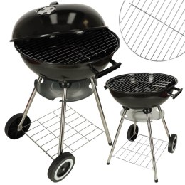 Grill ogrodowy węglowy na brykiet zamykany z pokrywą wentylacją i półką Malis Sp. z o. o.