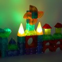 Klocki magnetyczne konstrukcyjne świecące elementy figury 3D 134 el. Kik Sp. z o. o. Sp. k.