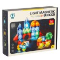 Klocki magnetyczne konstrukcyjne świecące elementy figury 3D 32el. Kik Sp. z o. o. Sp. k.