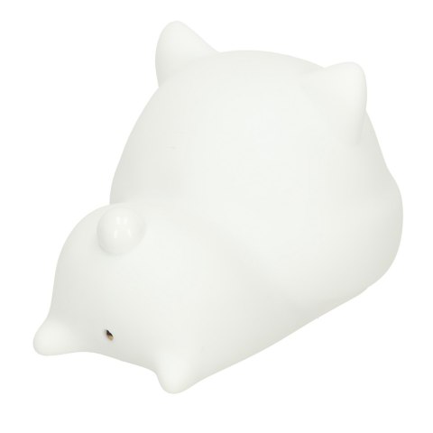 Lampka nocna dla dzieci silikonowa dotykowa miękka USB biała kotek leżący Kik Sp. z o. o. Sp. k. Lampka nocna dla dzieci silikonowa dotykowa miękka USB biała kotek leżący Kik Sp. z o. o. Sp. k.