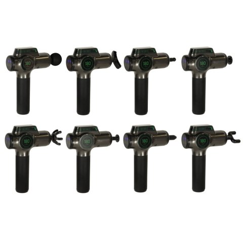 Pistolet do masażu masażer do pleców ciała wyświetlacz LED 8w1 Kik Sp. z o. o. Sp. k. Pistolet do masażu masażer do pleców ciała wyświetlacz LED 8w1 Kik Sp. z o. o. Sp. k.