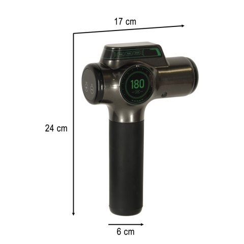 Pistolet do masażu masażer do pleców ciała wyświetlacz LED 8w1 Kik Sp. z o. o. Sp. k. Pistolet do masażu masażer do pleców ciała wyświetlacz LED 8w1 Kik Sp. z o. o. Sp. k.