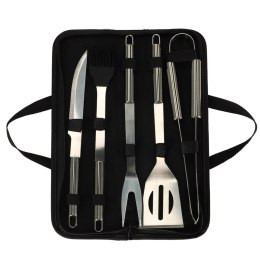 Sztućce do grilla akcesoria grillowe zestaw w etui 6 w 1 Malis Sp. z o. o.