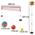 Kik Sp. z o. o. Sp. k. Zestaw sportowy 5w1 badminton koszykówka siatkówka tenis frisbee