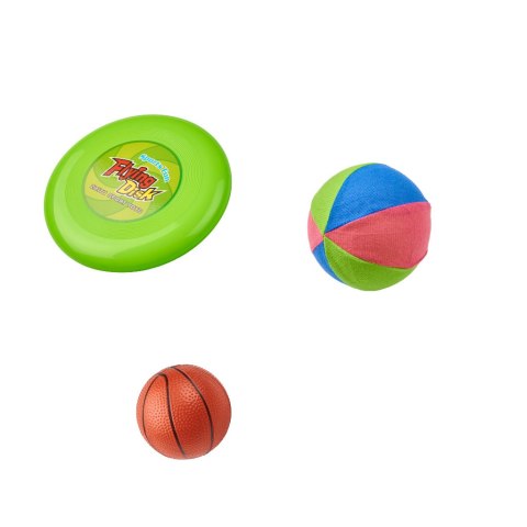 Kik Sp. z o. o. Sp. k. Zestaw sportowy 5w1 badminton koszykówka siatkówka tenis frisbee Kik Sp. z o. o. Sp. k. Zestaw sportowy 5w1 badminton koszykówka siatkówka tenis frisbee