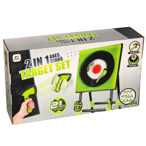Dart tarcza silikonowa rzutki toporek x5 gwiazdka x5 gra zręcznościowa 21" Kik Sp. z o. o. Sp. k. Dart tarcza silikonowa rzutki toporek x5 gwiazdka x5 gra zręcznościowa 21" Kik Sp. z o. o. Sp. k.