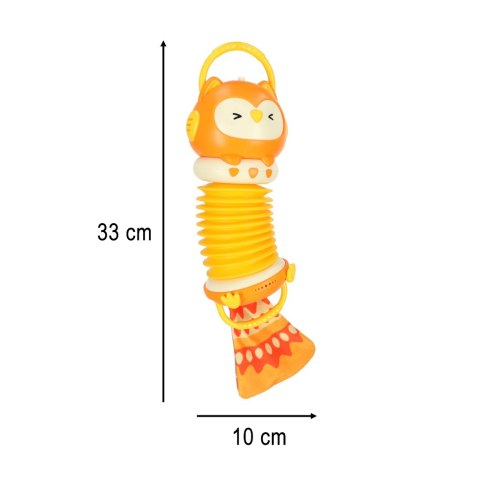 Harmonia akordeon zabawka sensoryczna dla dzieci sowa pomarańczowa Kik Sp. z o. o. Sp. k. Harmonia akordeon zabawka sensoryczna dla dzieci sowa pomarańczowa Kik Sp. z o. o. Sp. k.
