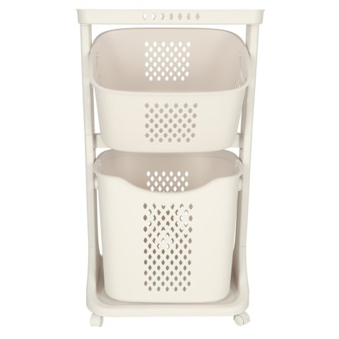 Kik Sp. z o. o. Sp. k. Pojemnik na zabawki kosz na ubrania organizer podwójny jeżdżący Kik Sp. z o. o. Sp. k. Pojemnik na zabawki kosz na ubrania organizer podwójny jeżdżący