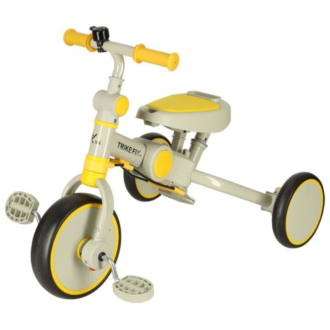 Rowerek trójkołowy TRIKE FIX V4 rower spacerówka rowerek biegowy 6w1 szary żółty Kik Sp. z o. o. Sp. k. Rowerek trójkołowy TRIKE FIX V4 rower spacerówka rowerek biegowy 6w1 szary żółty Kik Sp. z o. o. Sp. k.