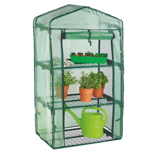 Szklarnia balkonowa ogrodowa warzywniak z trzema półkami na kwiaty 69 x 49 x 125 cm Chomik Szklarnia balkonowa ogrodowa warzywniak z trzema półkami na kwiaty 69 x 49 x 125 cm Chomik