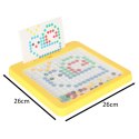 Tablica magnetyczna montessori mozaika kolorowe kropki żółta 26 x 26 cm Kik Sp. z o. o. Sp. k.