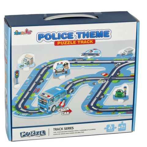 Tor samochodowy puzzle policja auto pojazd samochód znaki drogowe ulica miasto 47 elementów Kik Sp. z o. o. Sp. k. Tor samochodowy puzzle policja auto pojazd samochód znaki drogowe ulica miasto 47 elementów Kik Sp. z o. o. Sp. k.