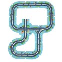 Tor samochodowy puzzle policja auto pojazd samochód znaki drogowe ulica miasto 47 elementów Kik Sp. z o. o. Sp. k.
