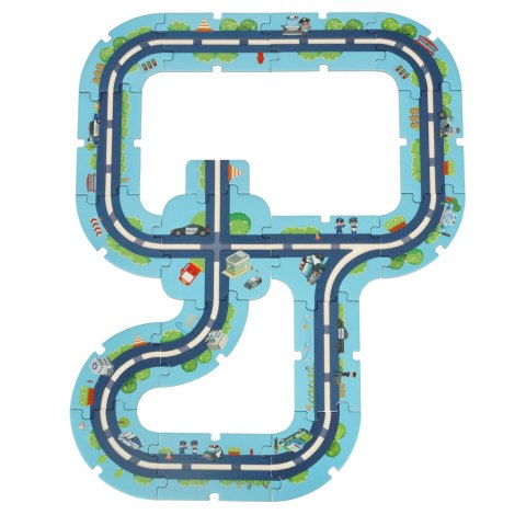 Tor samochodowy puzzle policja auto pojazd samochód znaki drogowe ulica miasto 47 elementów Kik Sp. z o. o. Sp. k. Tor samochodowy puzzle policja auto pojazd samochód znaki drogowe ulica miasto 47 elementów Kik Sp. z o. o. Sp. k.