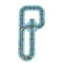 Tor samochodowy puzzle policja auto pojazd samochód znaki drogowe ulica miasto 47 elementów Kik Sp. z o. o. Sp. k.