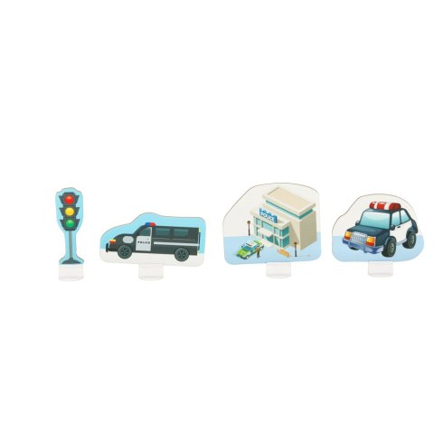 Tor samochodowy puzzle policja auto pojazd samochód znaki drogowe ulica miasto 47 elementów Kik Sp. z o. o. Sp. k. Tor samochodowy puzzle policja auto pojazd samochód znaki drogowe ulica miasto 47 elementów Kik Sp. z o. o. Sp. k.