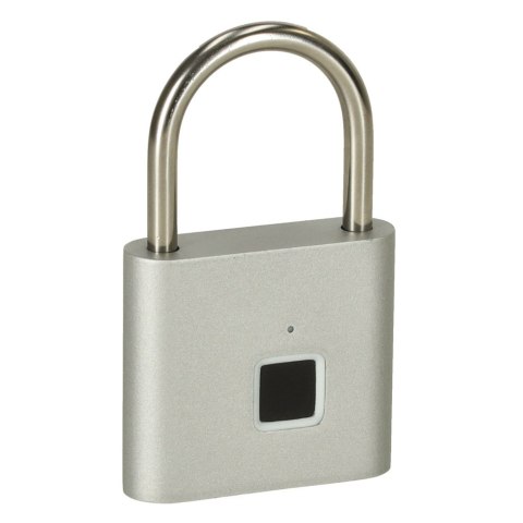 Zamek elektroniczny SMART kłódka inteligentna na odcisk palca stalowy karbon Kik Sp. z o. o. Sp. k. Zamek elektroniczny SMART kłódka inteligentna na odcisk palca stalowy karbon Kik Sp. z o. o. Sp. k.