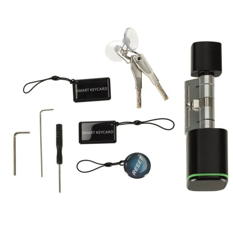 Zamek elektroniczny SMART wkładka inteligentna do drzwi odcisk palca bluetooth Kik Sp. z o. o. Sp. k. Zamek elektroniczny SMART wkładka inteligentna do drzwi odcisk palca bluetooth Kik Sp. z o. o. Sp. k.