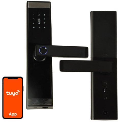 Zamek elektroniczny do drzwi SMART klamka inteligentna na kod odcisk palca bluetooth Kik Sp. z o. o. Sp. k.