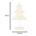 Kik Sp. z o. o. Sp. k. Choinka świecąca dekoracja świąteczna 10 LED 39 cm ciepły biały