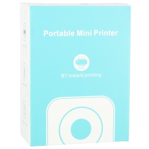 Kik Sp. z o. o. Sp. k. Drukarka mini termiczna do zdjęć notatek kieszonkowa bluetooth Kik Sp. z o. o. Sp. k. Drukarka mini termiczna do zdjęć notatek kieszonkowa bluetooth