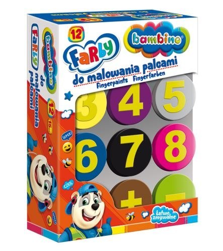 St. Majewski Sp. z o. o. Farby do malowania palcami Bambino 12 kolorów St. Majewski Sp. z o. o. Farby do malowania palcami Bambino 12 kolorów