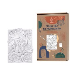 Kolorowanka gipsowa obraz do malowania 3D CANDELLANA kwiaty peonie zestaw farby i pędzle Youartgift Sp. z o. o.