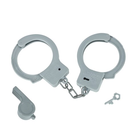 Kik Sp. z o. o. Sp. k. Kostium strój karnawałowy przebranie policjant kajdanki czapka zestaw 3-8 lat Kik Sp. z o. o. Sp. k. Kostium strój karnawałowy przebranie policjant kajdanki czapka zestaw 3-8 lat