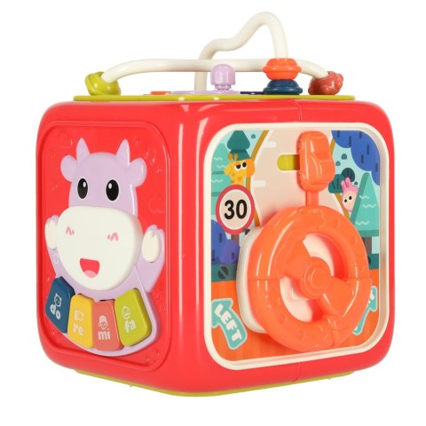 Kik Sp. z o. o. Sp. k. Sorter Układanka kostka sensoryczna klocki edukacyjne Montessori 6w1 Kik Sp. z o. o. Sp. k. Sorter Układanka kostka sensoryczna klocki edukacyjne Montessori 6w1