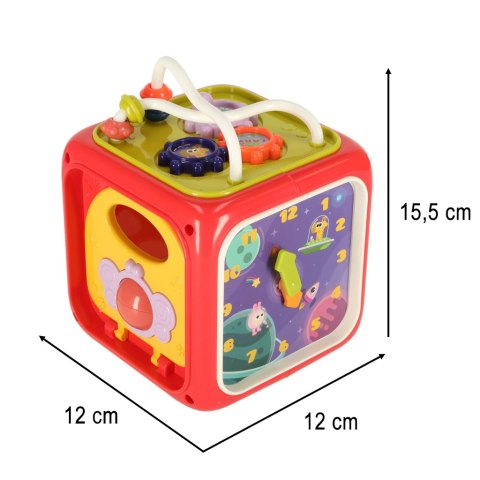 Kik Sp. z o. o. Sp. k. Sorter Układanka kostka sensoryczna klocki edukacyjne Montessori 6w1 Kik Sp. z o. o. Sp. k. Sorter Układanka kostka sensoryczna klocki edukacyjne Montessori 6w1