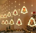Kurtyna LED na okno girlanda świąteczna choinkowa 3 m 125 LED Kik Sp. z o. o. Sp. k.