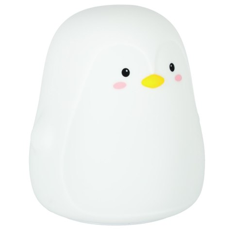 Lampka nocna dla dzieci silikonowa dotykowa miękka LED biała RGB pingwinek Kik Sp. z o. o. Sp. k. Lampka nocna dla dzieci silikonowa dotykowa miękka LED biała RGB pingwinek Kik Sp. z o. o. Sp. k.