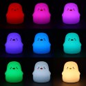 Lampka nocna dla dzieci silikonowa dotykowa miękka LED biała RGB pingwinek Kik Sp. z o. o. Sp. k.