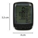 Kik Sp. z o. o. Sp. k. Licznik rowerowy RALLEX wodoodporny przewodowy prędkościomierz podświetlany 25w1 LCD