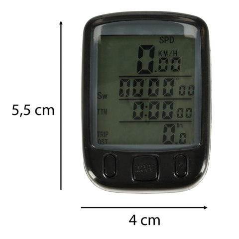 Kik Sp. z o. o. Sp. k. Licznik rowerowy RALLEX wodoodporny przewodowy prędkościomierz podświetlany 25w1 LCD Kik Sp. z o. o. Sp. k. Licznik rowerowy RALLEX wodoodporny przewodowy prędkościomierz podświetlany 25w1 LCD