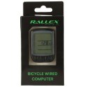 Kik Sp. z o. o. Sp. k. Licznik rowerowy RALLEX wodoodporny przewodowy prędkościomierz podświetlany 25w1 LCD