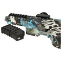 Kik Sp. z o. o. Sp. k. Pistolet na kulki żelowe wodne karabin niebieski zasilanie bateryjne USB 550szt. 7-8mm