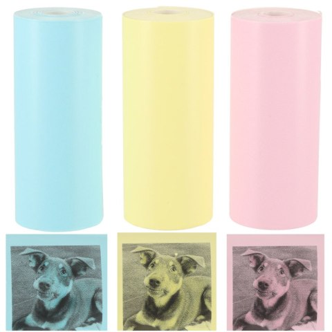 Rolki papier wkład termiczny do mini drukarki 5,7cmx3m 3 sztuki kolorowe Kik Sp. z o. o. Sp. k. Rolki papier wkład termiczny do mini drukarki 5,7cmx3m 3 sztuki kolorowe Kik Sp. z o. o. Sp. k.